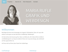 Tablet Screenshot of maria-rufle.de